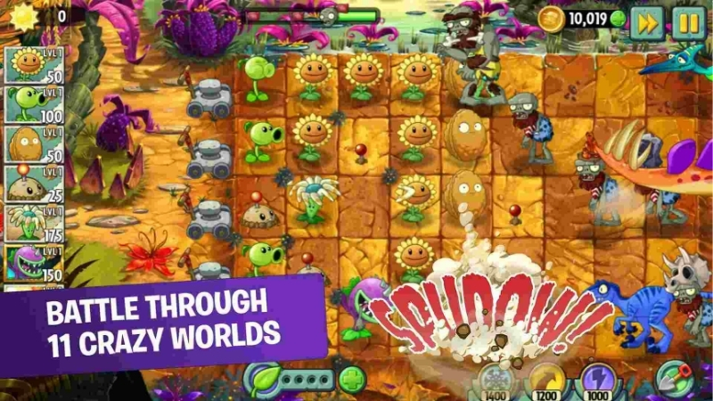 Tải Plant vs Zombie 2 Mod Apk v13.2.1 (Max Level, 0 Sun) 3 Những Điều Thú Vị Khi Chơi Bản Plant vs Zombie 2 Full Cây modlmh.com