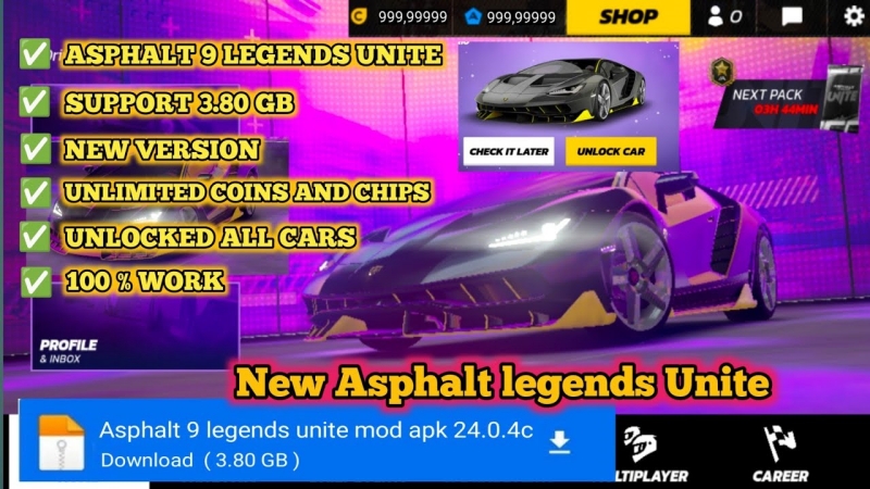 Tải Asphalt 9 Hack (MOD Menu, Vô Hạn Tiền) v4.7.1.0a APK 3 Asphalt 9 Hack