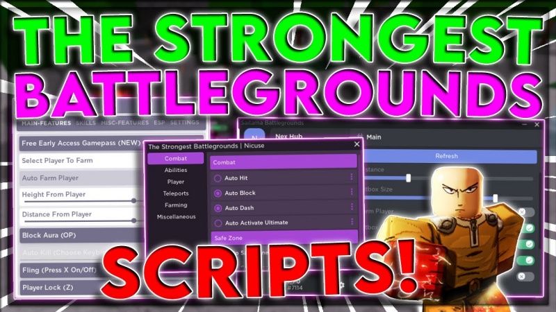 Script The Strongest Battlegrounds 2026: Auto Farm, Kill Aura, God Mode 1 the-strongest-battlegrounds-03