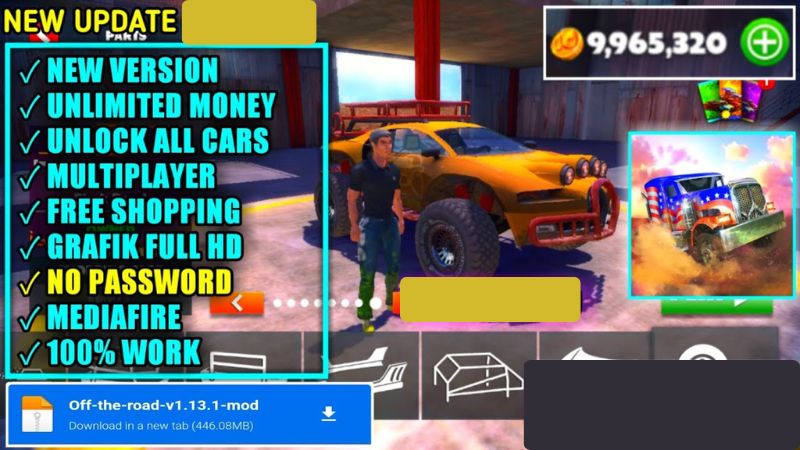 Tải Hack Off The Road (Full Tiền, Mở Khóa Full Xe) v1.18.1 4 Đặc Quyền Tối Thượng Từ Phiên Bản Hack Off The Road