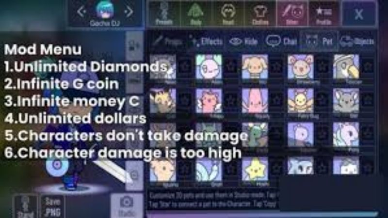 Tải Gacha MOD APK (Vô Hạn Tiền, Mở Khóa ) v1.1.12 4 Các Tính Năng Nâng Cao Của Gacha MOD