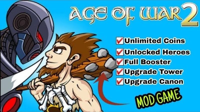 Tải Hack Age Of War 2 (Menu, Vô Hạn Tiền, Max Level) v2025.1.11 4 Các Tính Năng Đặc Biệt Trong Phiên Bản Hack Age Of War 2