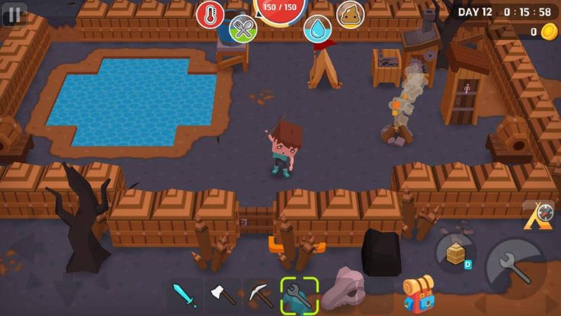 Tải Mine Survival Hack (Menu, Vô Hạn Tiền, Bất Tử) v2.9.4 2 Phát Triển Và Mở Rộng Nhiều Công Trình Kiến Trúc Trong Mine Survival Hack