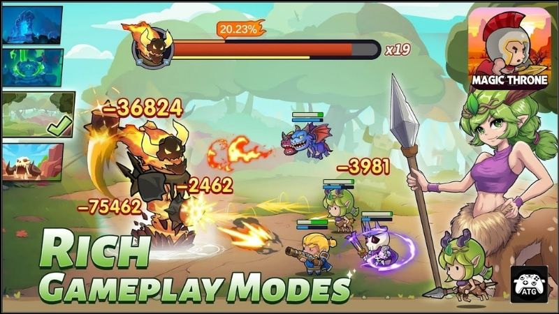 Tải Hack Mini Hero: Magic Throne (Vô Hạn Tiền, Kim Cương, Sát Thương) v1.23.32 2 Đồng Hành Cùng Anh Hùng Giành Lại Vương Quốc Trong Hack Mini Hero